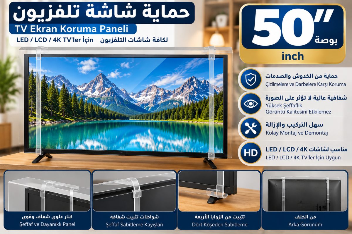 حماية شاشة تلفزيون 50 بوصة